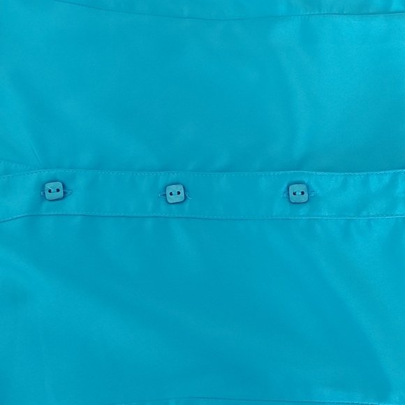 Renuar Teal Blue Blouse NWT Sz 8 - Picture 11 of 15